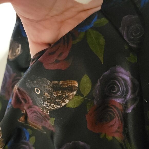 Hot Topic Black Floral Mini Dress - Picture 8 of 8